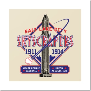 Salt Lake City Skyscrapers Posters and Art